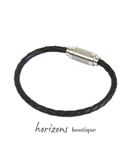 Bracelet MAGNETIC Tressé Noir verso - Magnum