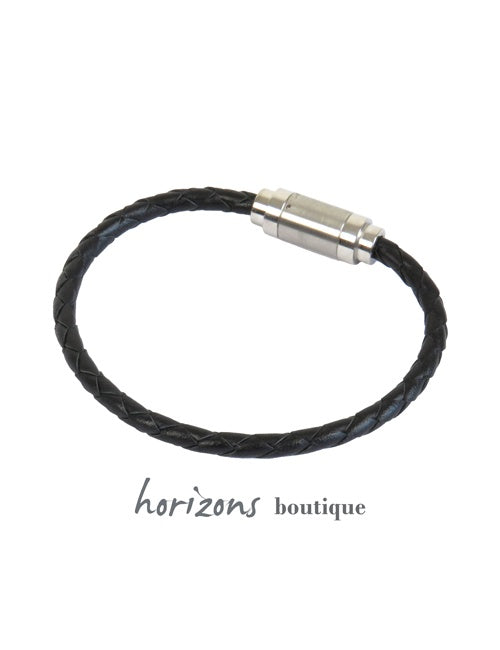 Bracelet MAGNETIC Tressé Noir verso - Magnum