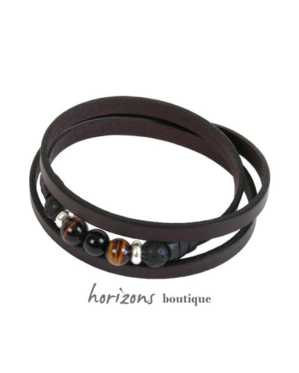 Bracelet TRÉCHIC 3 Tours Choco - Magnum