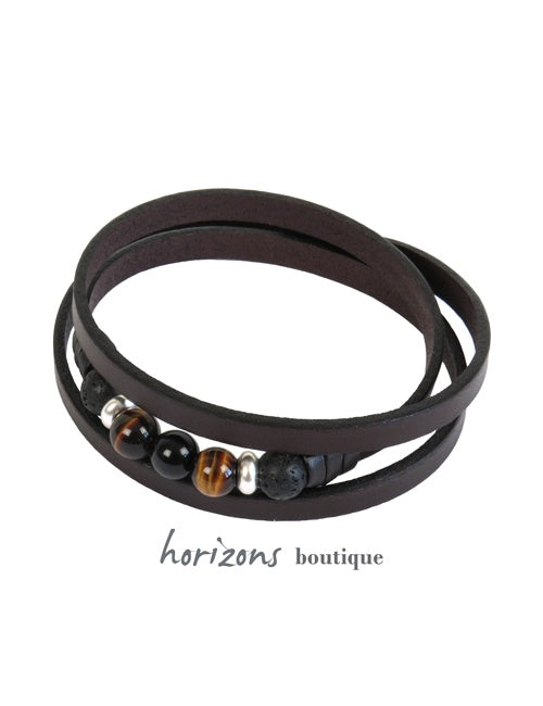 Bracelet TRÉCHIC 3 Tours Choco - Magnum