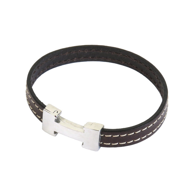 Bracelet CHIC Piqué Choco - Magnum Cuir
