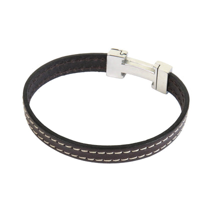 Bracelet CHIC Piqué Choco - Magnum Cuir