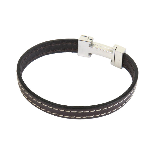 Bracelet CHIC Piqué Choco - Magnum Cuir