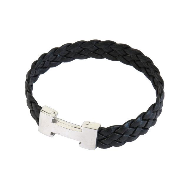 Bracelet CHIC Tressé Noir - Magnum Cuir