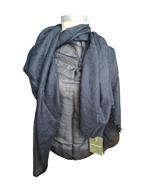 Pashmina Aérienne Cachemire Black - elenomad