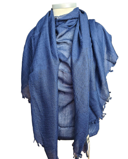 Pashmina Aérienne Cachemire Navy - elenomad