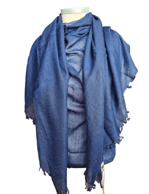 Pashmina Aérienne Cachemire Navy - elenomad