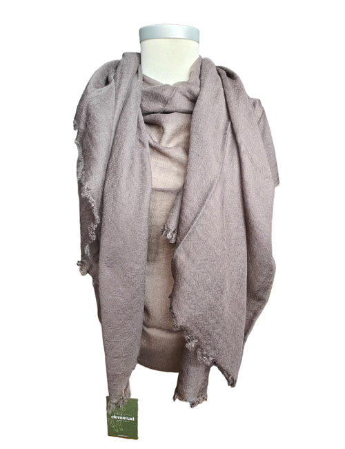 Pashmina Aérienne Cachemire Mocha - elenomad