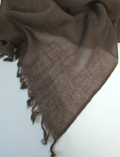 Pashmina Aérienne Cachemire Mocha - elenomad