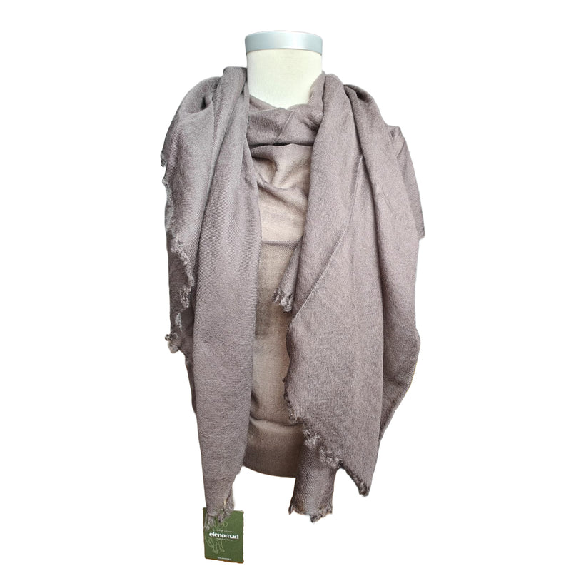 Pashmina Aérienne Cachemire Moka - elenomad