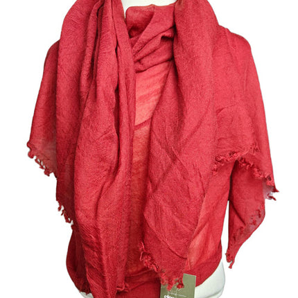 Pashmina Aérienne Cachemire Red - elenomad