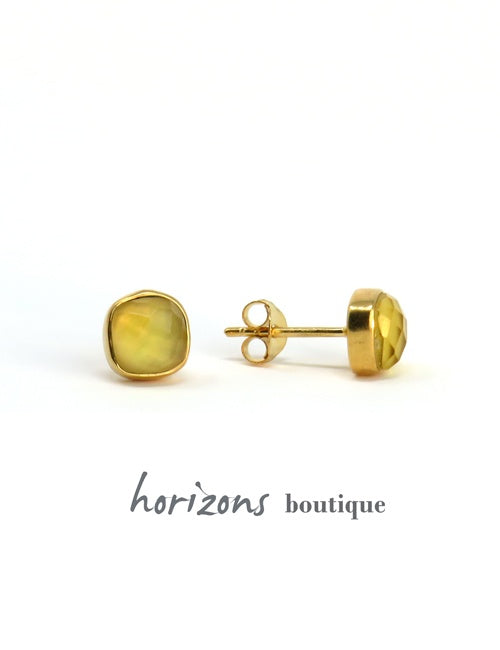 Cahana - Boucles d'Oreilles Carré Gold