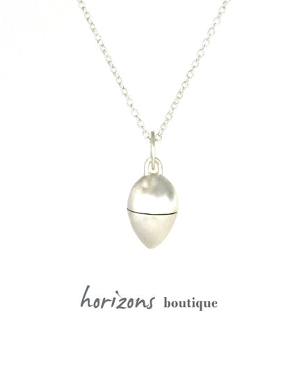 Cahana - Pendentif Goutte Mat Silver