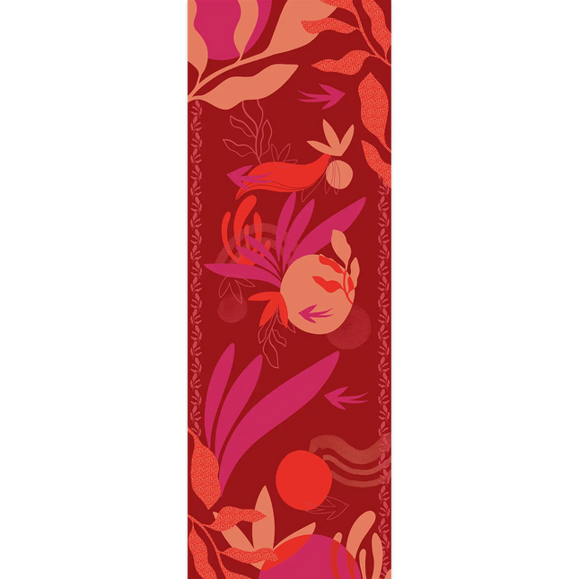 Large Cashmere Scarf with Poppy Floral Print - FST Le French Studio