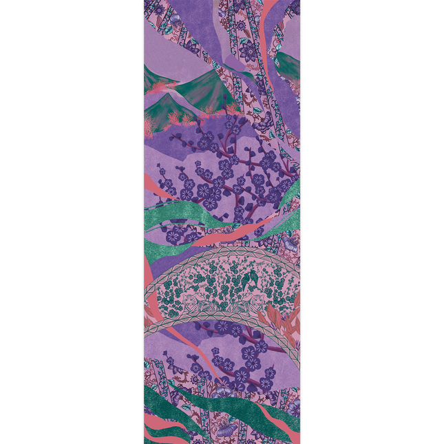 Large Hanoi Lavender Cashmere Scarf- FST Le French Studio