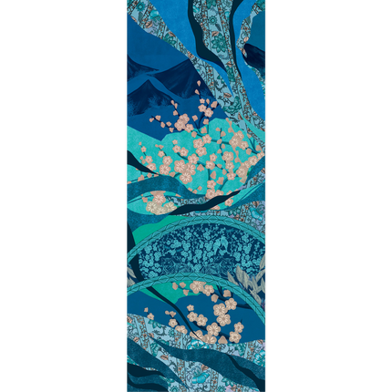 Large Turquoise Hanoi Cashmere Scarf - FST Le French Studio