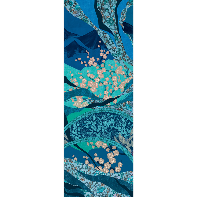 Large Turquoise Hanoi Cashmere Scarf - FST Le French Studio