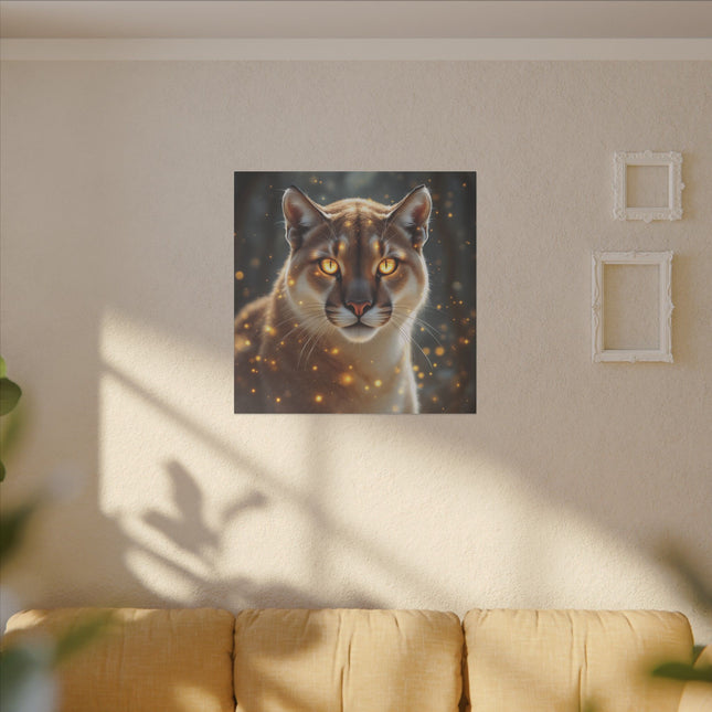 Animal Totem Cougar Majestueux sur Toile Imprimée