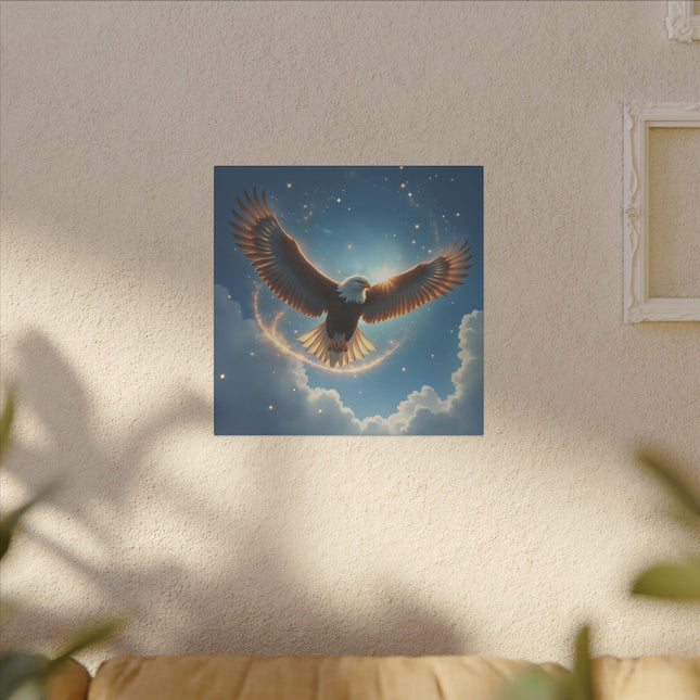 Animal Totem Aigle en Vol sur Toile Imprimée