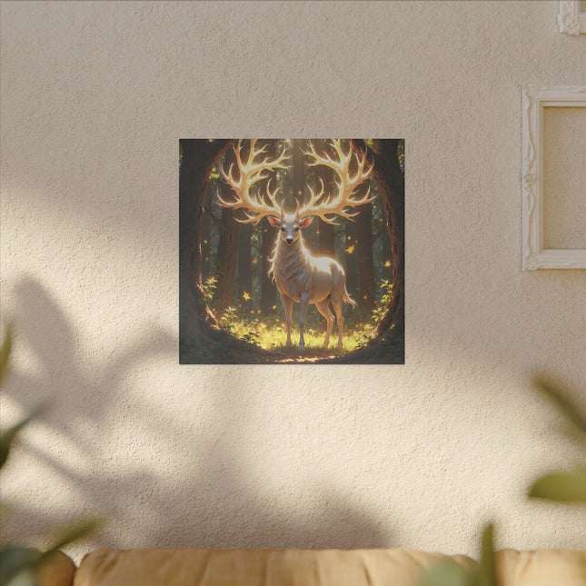 Animal Totem Cerf Blanc sur Toile Imprimée