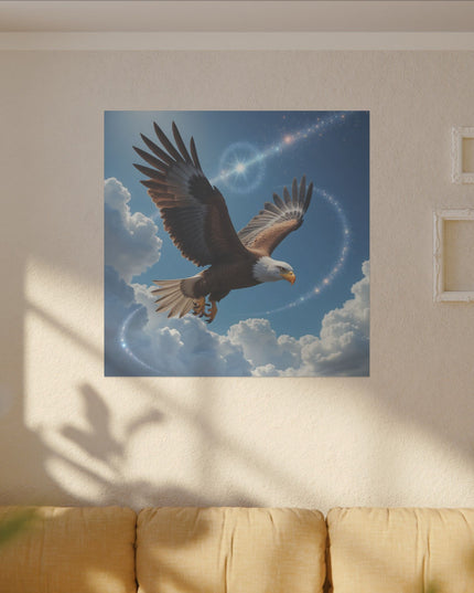Animal Totem Aigle Majestueux sur Toile Imprimée