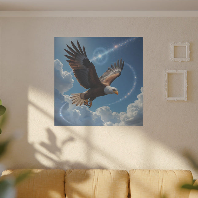 Animal Totem Aigle Majestueux sur Toile Imprimée
