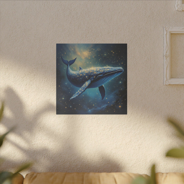 Animal Totem Baleine Galactique sur Toile Imprimée