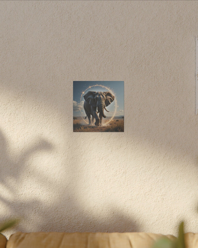 Power Animal Majestic Elephant on Printed Canvas