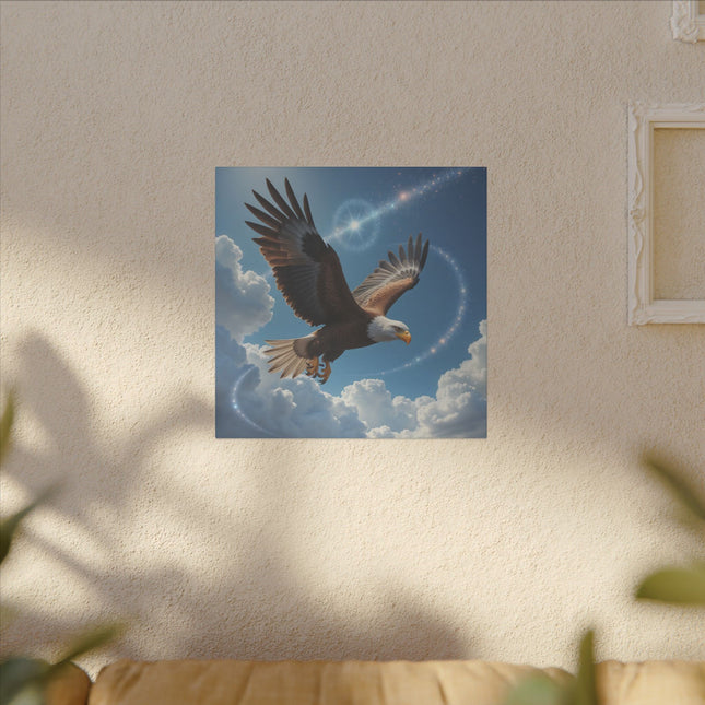 Animal Totem Aigle Majestueux sur Toile Imprimée