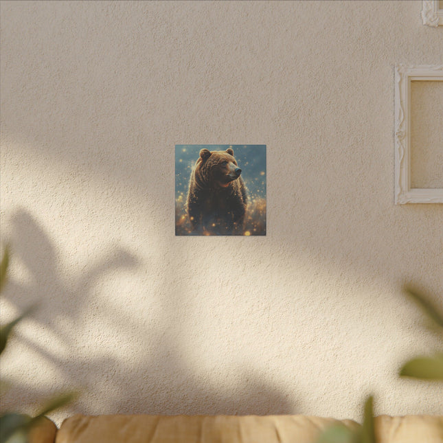 Animal Totem Ours Brun sur Toile Imprimée
