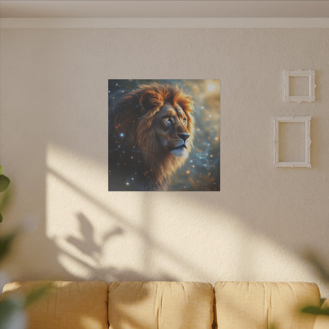 Animal Totem Lion Majestueux sur Toile Imprimée