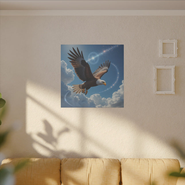 Animal Totem Aigle Majestueux sur Toile Imprimée