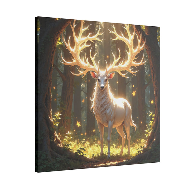 Animal Totem Cerf Blanc sur Toile Imprimée