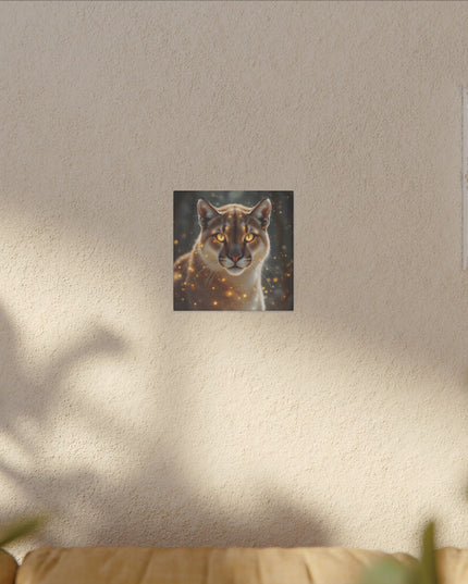 Animal Totem Cougar Majestueux sur Toile Imprimée