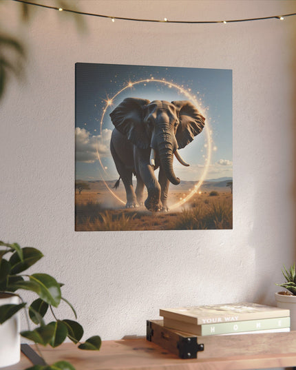 Animal Totem Éléphant Majestueux sur Toile Imprimée