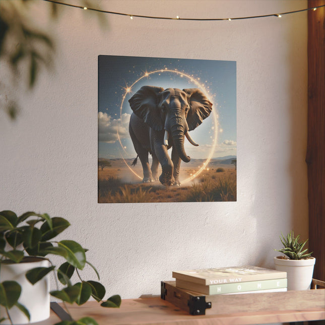 Animal Totem Éléphant Majestueux sur Toile Imprimée