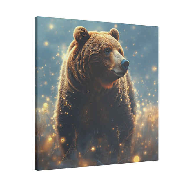 Animal Totem Ours Brun sur Toile Imprimée