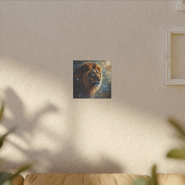 Animal Totem Lion Majestueux sur Toile Imprimée