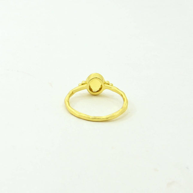 Rosie Gold Ring Citrin - Schmuckoo x Noyre Berlin