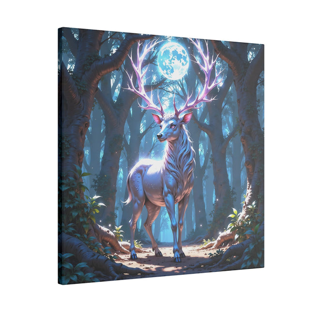 Animal Totem Cerf au Clair de Lune sur Toile Imprimée