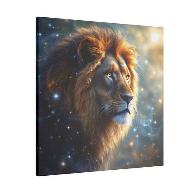 Animal Totem Lion Majestueux sur Toile Imprimée