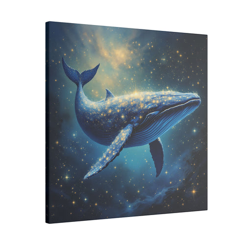Animal Totem Baleine Galactique sur Toile Imprimée