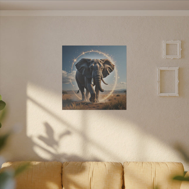 Animal Totem Éléphant Majestueux sur Toile Imprimée