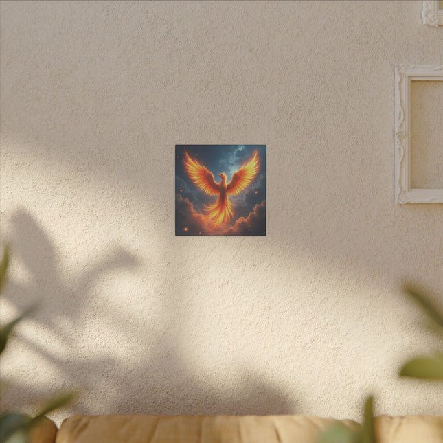 Animal Totem Phénix en Vol sur Toile Imprimée