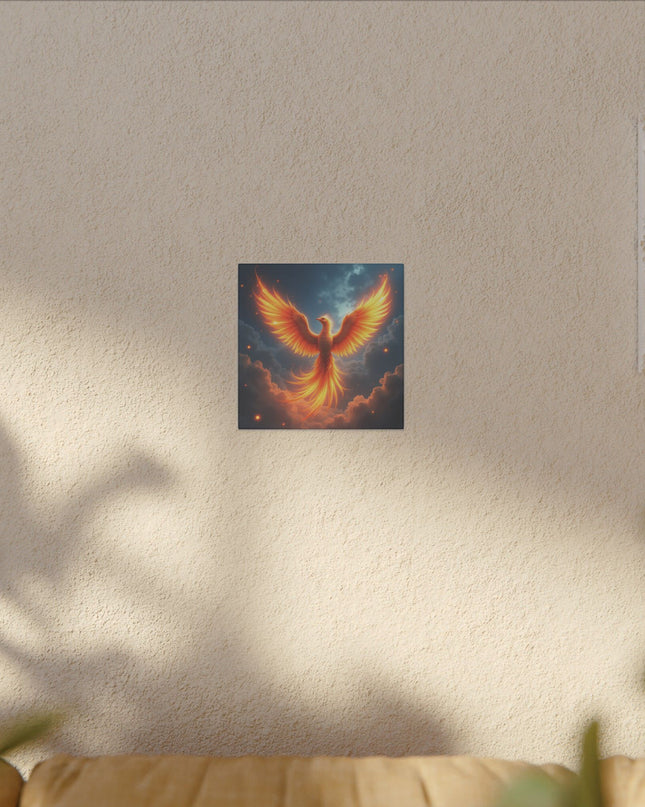 Power Animal Phoenix Rising on Printed Canvas
