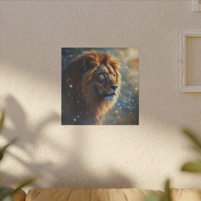 Animal Totem Lion Majestueux sur Toile Imprimée