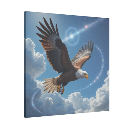 Krafttier Majestätischer Adler auf Bedruckter Leinwand