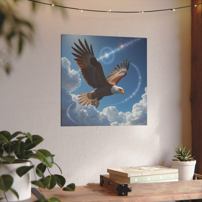 Animal Totem Aigle Majestueux sur Toile Imprimée