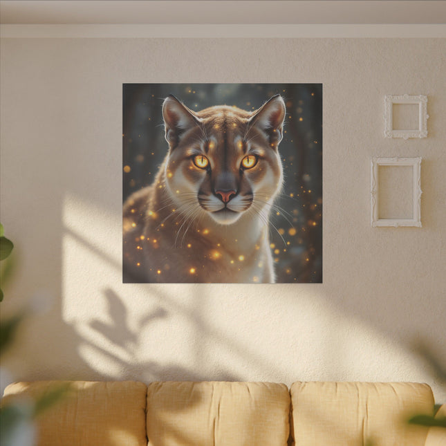 Animal Totem Cougar Majestueux sur Toile Imprimée