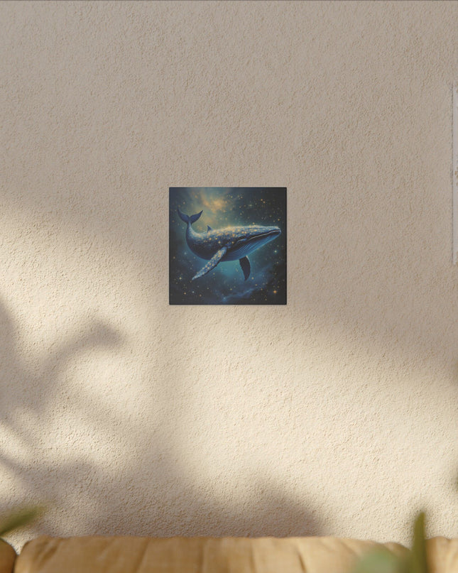 Power Animal Galactic Whale on Printed Canvas